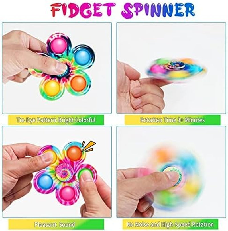 Fidget Spinner Toy, Mini Fidget Toys, Goodie Bag Stuffers Fidget Toys, Fidgets for Party Favors Supplies, Fidget Toy for Stress Relief, Sensory Toys for Kids Teen Classroom Prizes Gifts