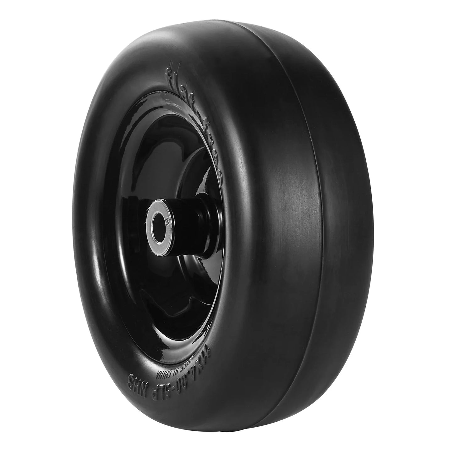VEVOR Lawn Mower Tires with Rim, 11X4-7 Tubeless Tractor Tires, 2-Pack Tire and Wheel Assemby, Flat-Free PU Tire, 3.4 Centered Hub, 3/4 Bushing Size, 20 PCS Adapters for Riding Mowers Lawn Tractors