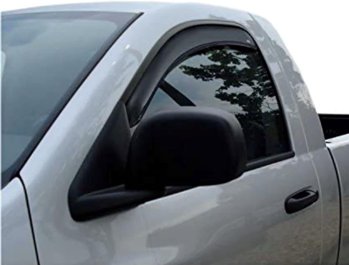 [AVS] In-Channel Rain Guards for 1999 - 2007 Mazda B3000; 1999 - 2009 Mazda B4000 Extended Cab; 1999 - 2011 Ford Ranger Supercab | Window Vent Visors, 2 Pcs. - Smoke | 192083