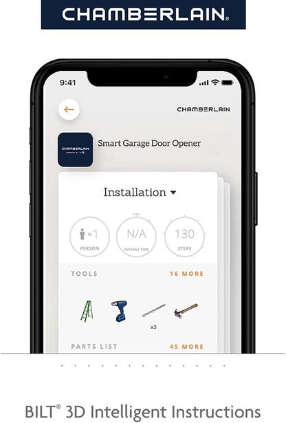 B2405 Quiet Wi-Fi Garage Door Opener, Wireless Keypad - Quantity 1